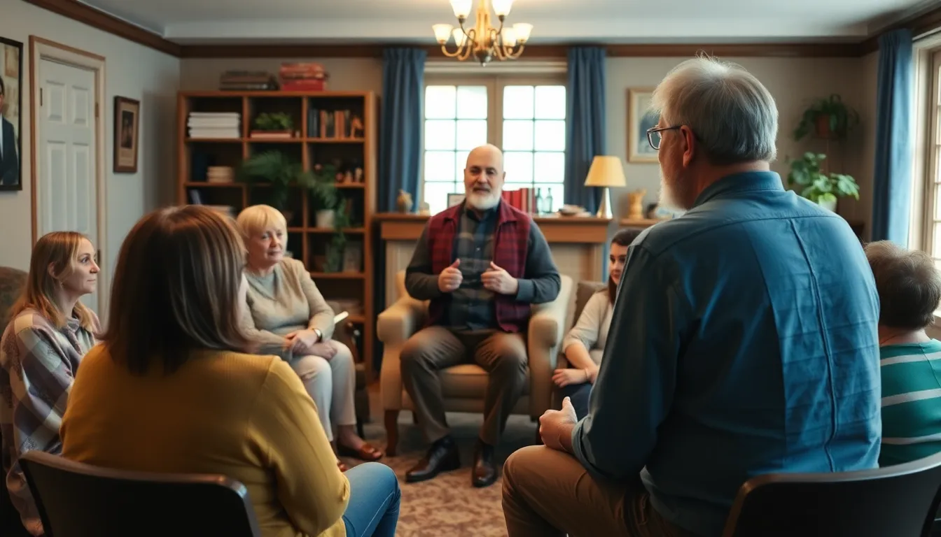 A mental health professional conducting a session on cognitivebehavioral therapy techniques aimed at helping individuals reframe their intrusive thoughts