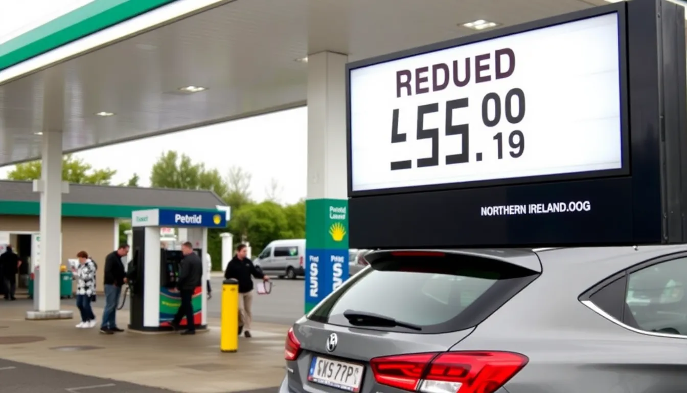 A closeup of a price board displaying lower fuel costs, reflecting the competitive market landscape