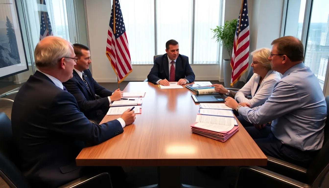 Representatives from the US and allied nations collaborating at a roundtable meeting to strengthen partnerships in critical mineral sourcing