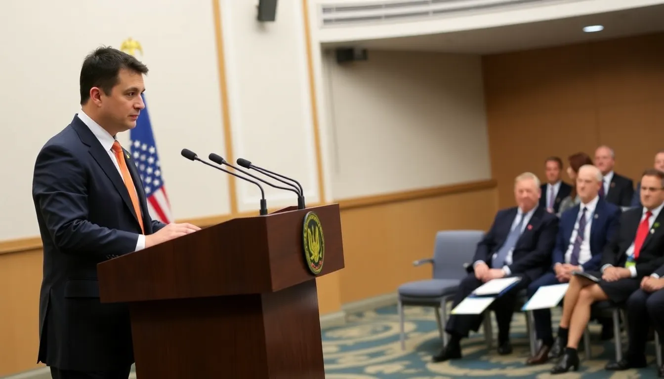 U.S. officials discussing military aid to Ukraine in a strategic meeting aimed at addressing the ongoing crisis