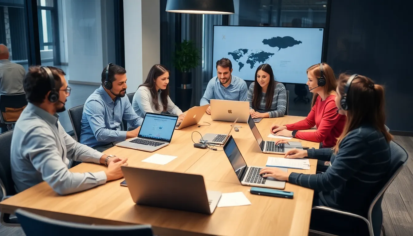 A technical team gathered around computers, engaged in discussions about the updates and patches for the platform X