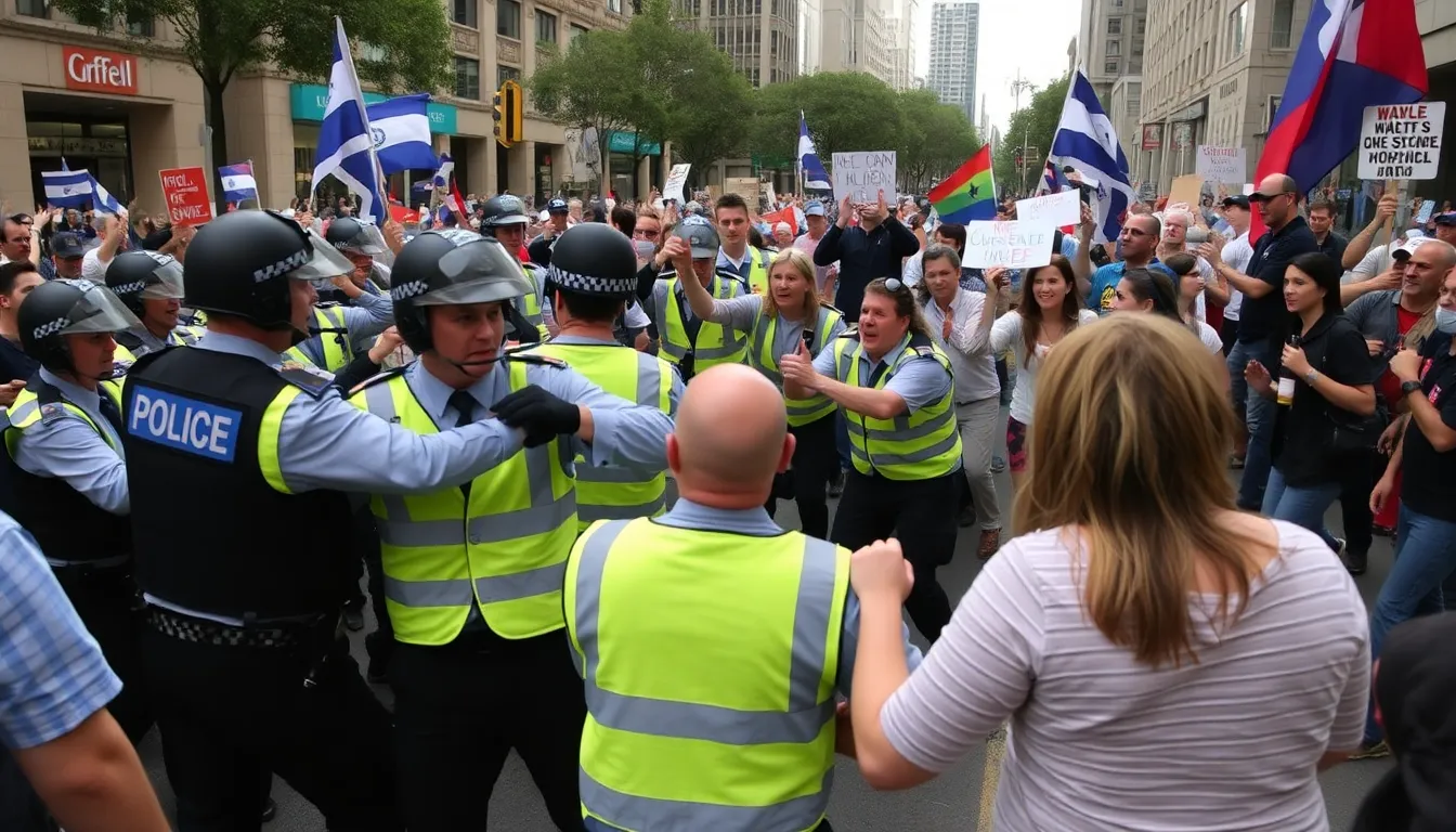 Activists passionately voice their dissent against the current government's decisions, reflecting a broader movement for social justice and accountability