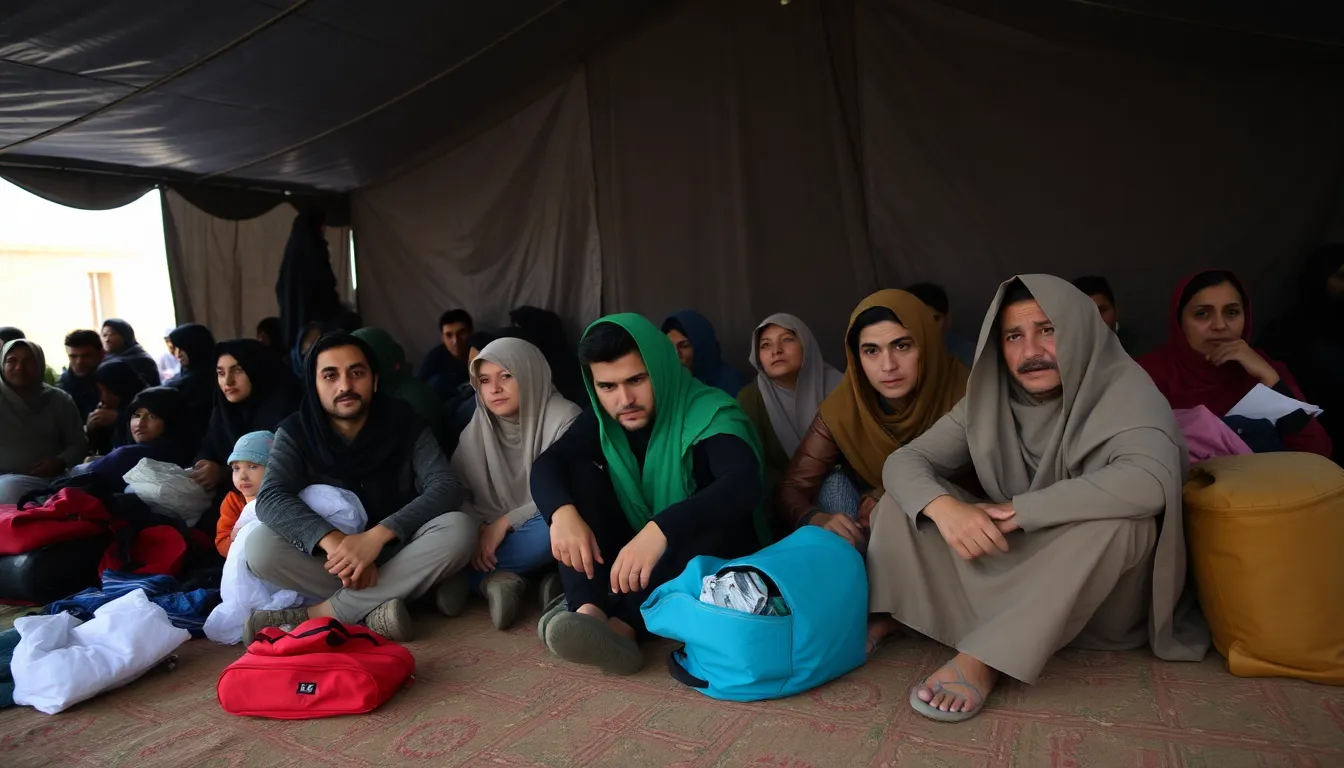Families gather in the Qatari camp, facing the emotional toll of prolonged displacement and the trauma of their past experiences