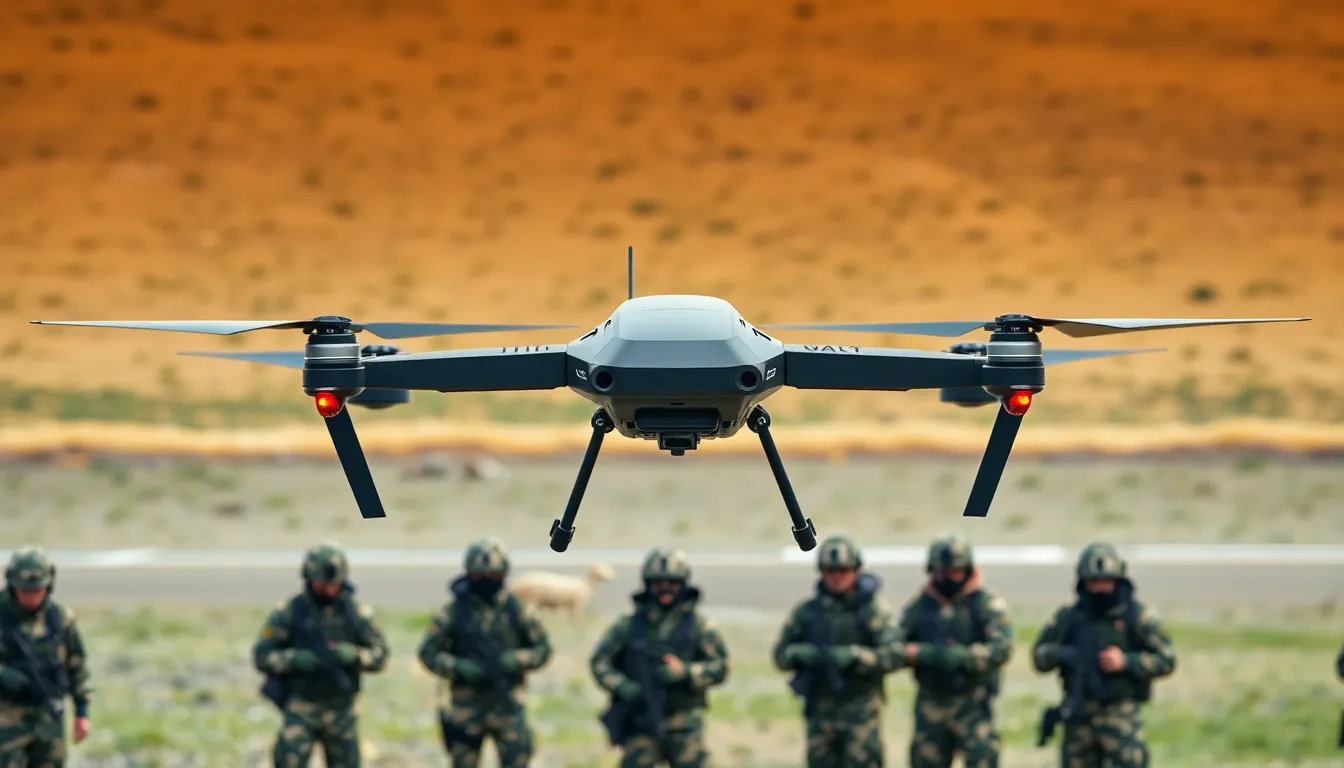 A military strategist analyzing data on an advanced A.I. system, illustrating the growing role of artificial intelligence in modern warfare and defense strategies