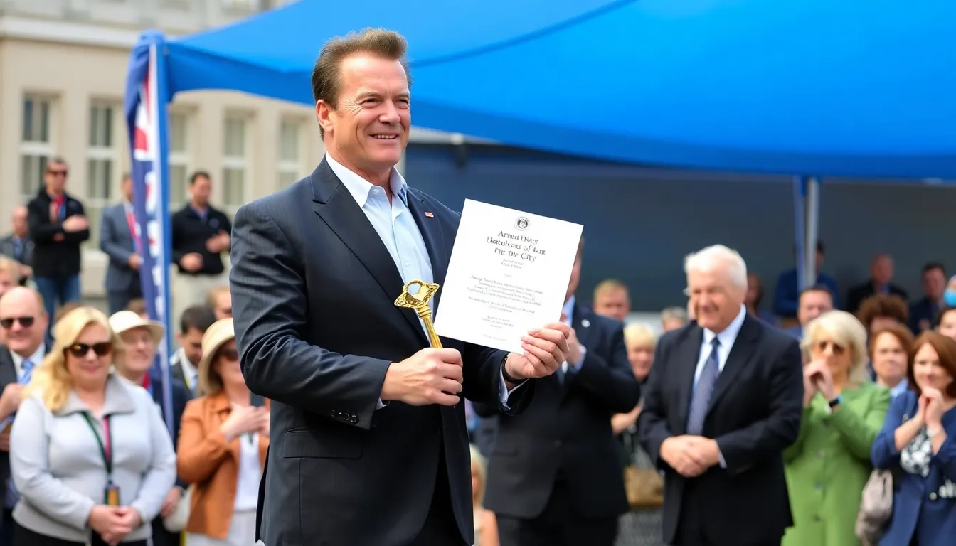 Artistic murals in Belfast reflect the city's complex history and aspirations for the future, symbolizing the cultural significance of Schwarzenegger's visit
