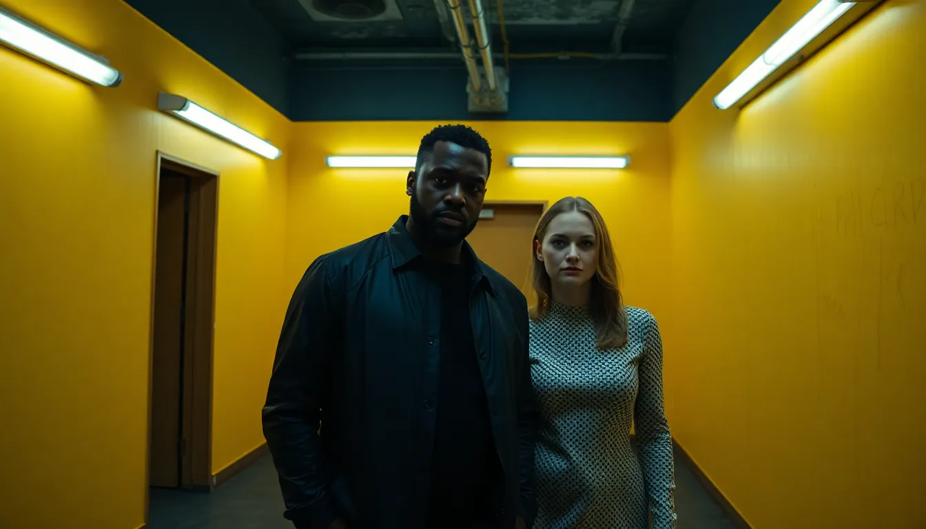 A closeup of Chiwetel Ejiofor's intense expression reveals the psychological depth he brings to the film's chilling themes