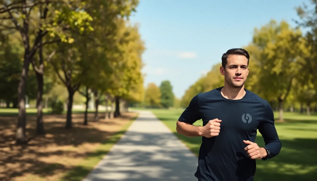 A closeup view highlighting the improved battery life indicator on the Powerbeats Fit, emphasizing its reliability during exercise