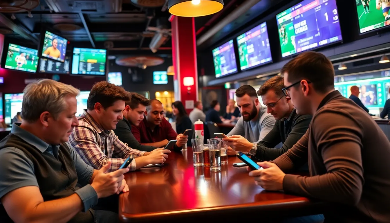 A digital interface displaying live betting odds during a major sports event, showcasing the rise of online gambling platforms and inplay betting options