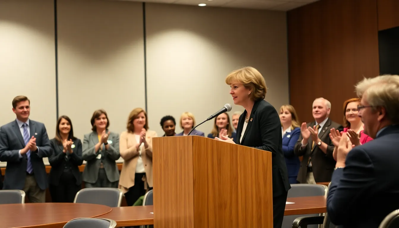 Public health professionals collaborate with C.D.C. leadership, highlighting the importance of evidencebased practices in addressing current health challenges