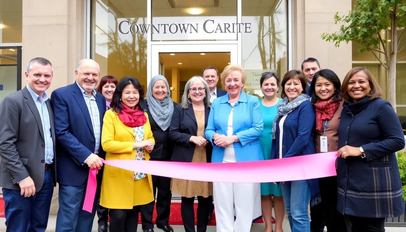 Local leaders and community members celebrate the opening of a new charity headquarters in downtown, emphasizing the importance of collaboration and support for community initiatives.