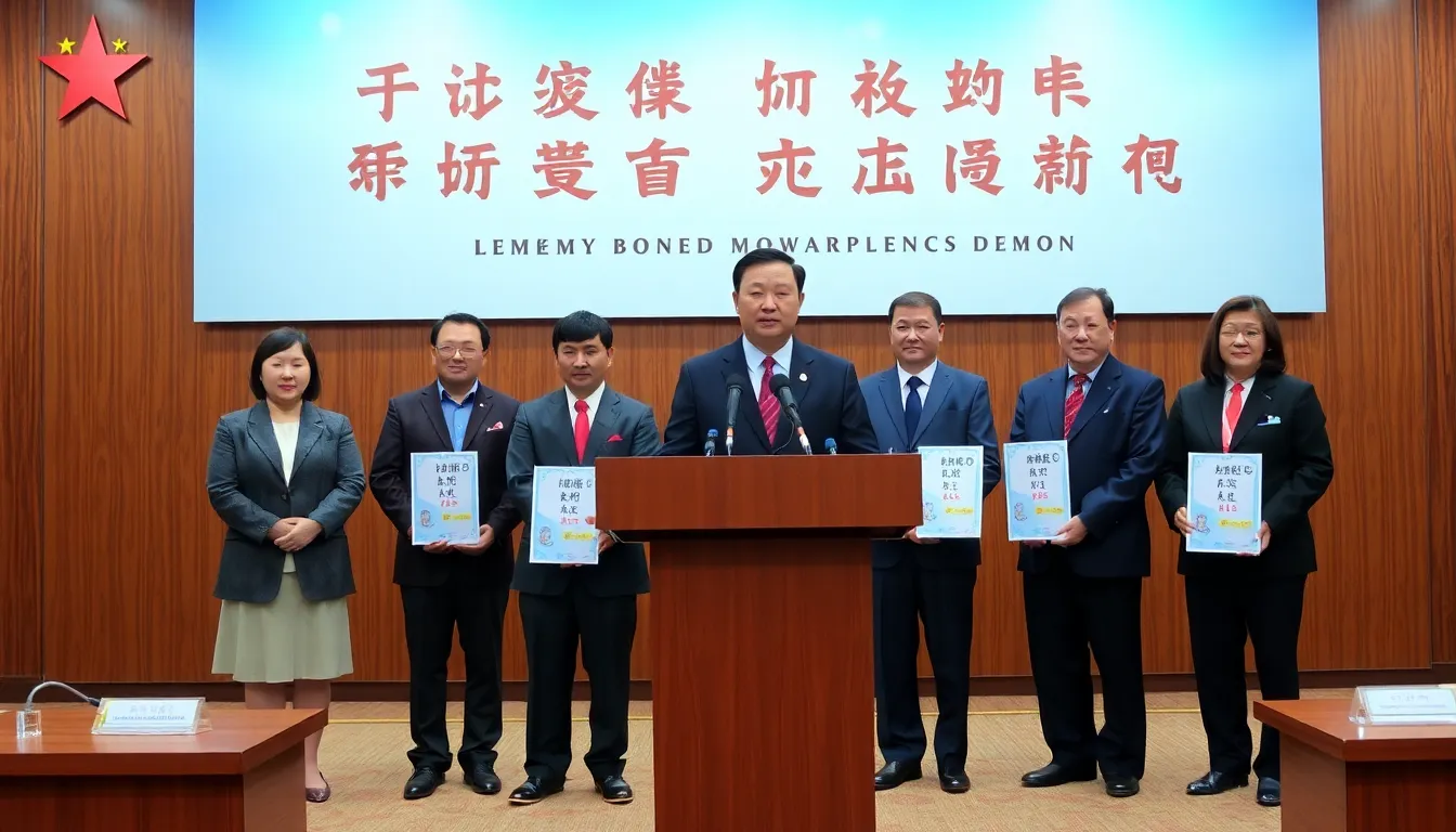 A group of officials announces new regulations banning the storage of cremated remains in bone ash apartments during a press conference in Beijing.