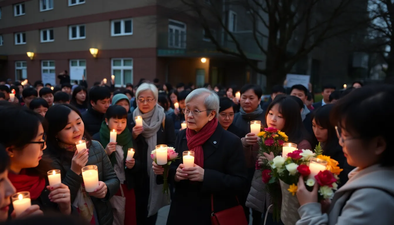 A candlelight vigil held in honor of the controversial education influencer, with attendees expressing their grief and hopes for educational reform