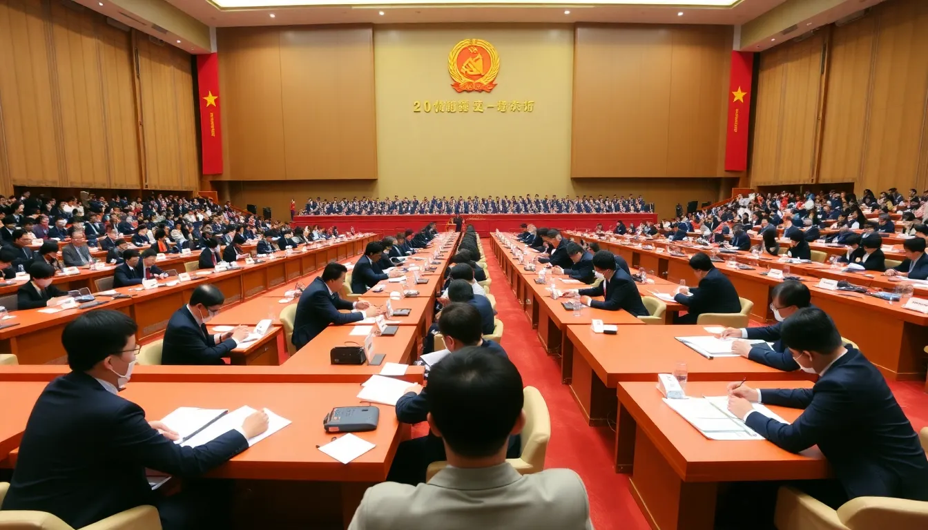 A prominent leader outlining the Party's commitment to national security and sovereignty during a critical address