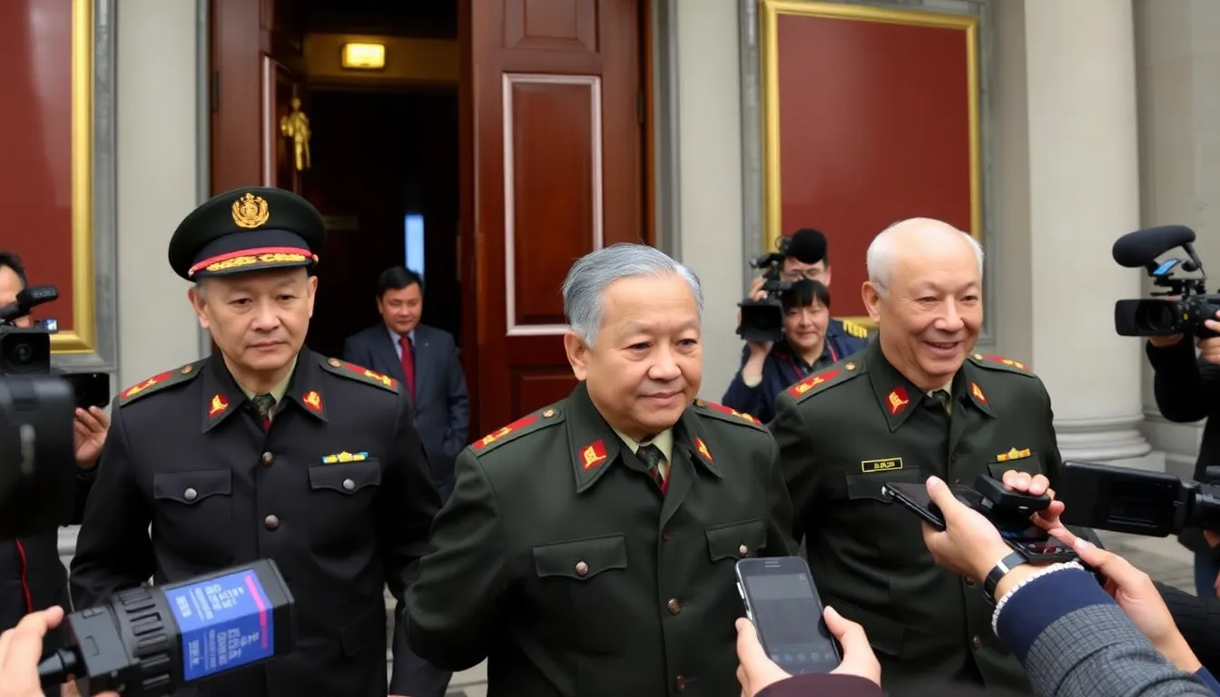 The Chinese People's Political Consultative Conference in session, highlighting the integration of military perspectives in national policy discussions