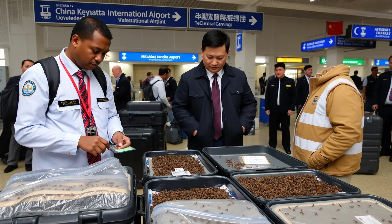 The chaotic scene at the airport illustrates the ongoing battle against wildlife trafficking as authorities work to enforce stricter wildlife protection laws