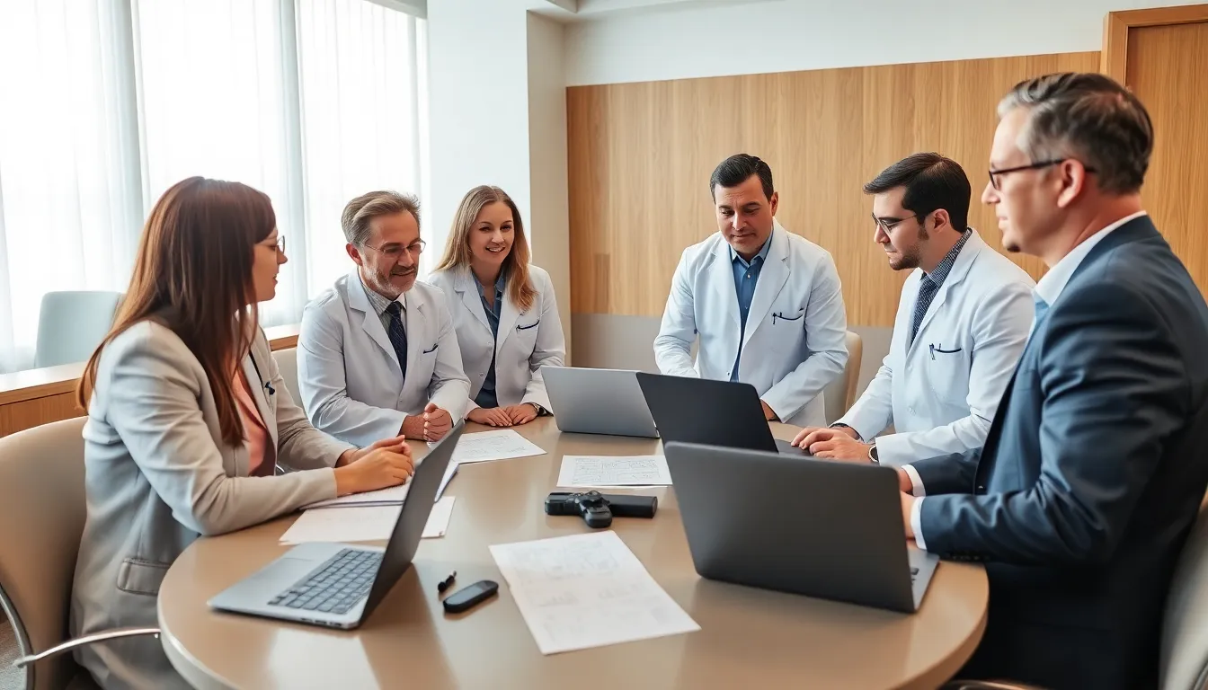 A group of dermatologists discusses the latest research on collagen supplementation and its effects on skin elasticity during a conference.