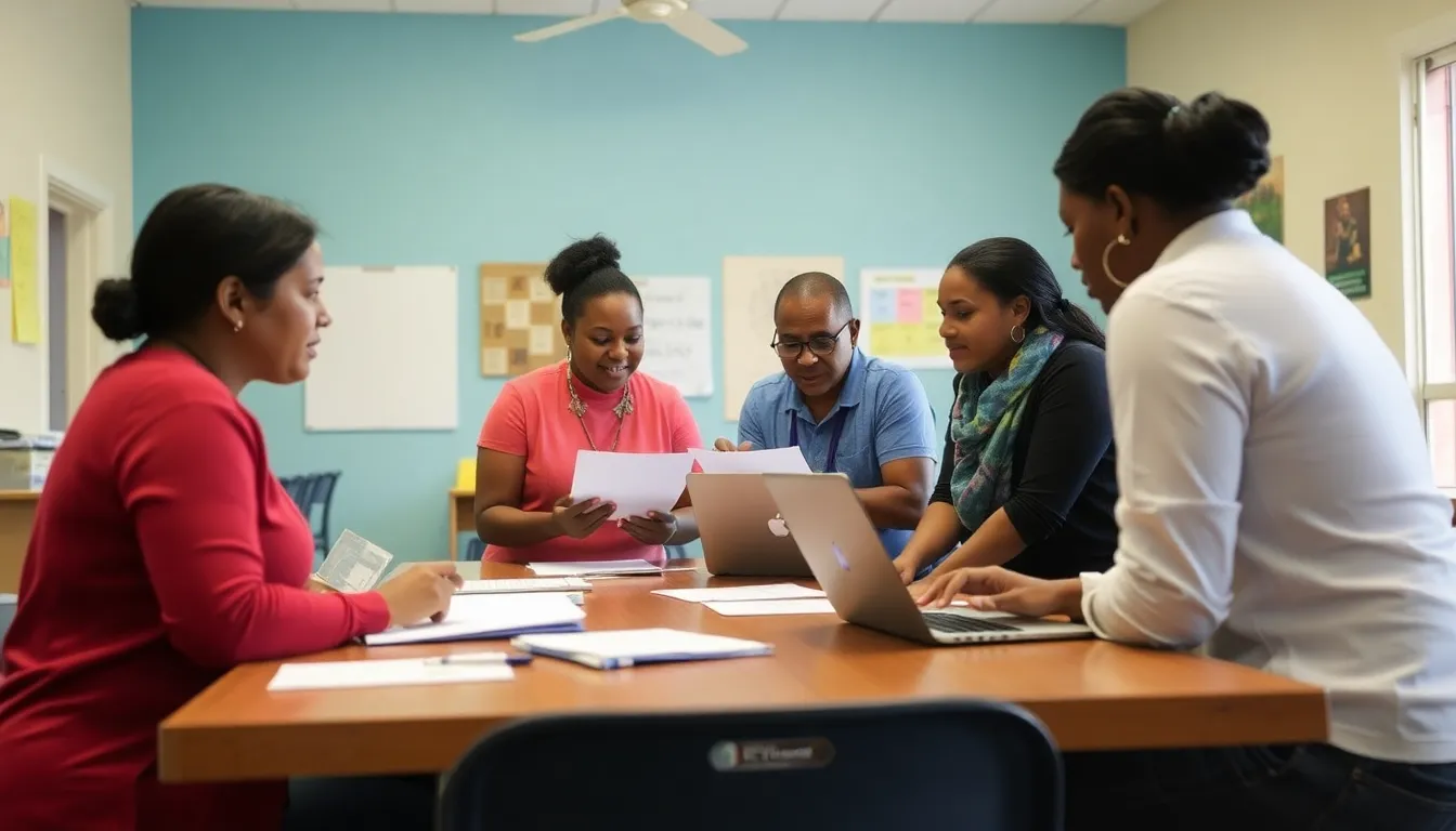 A diverse group of individuals attending a workshop focused on understanding and accessing financial assistance programs