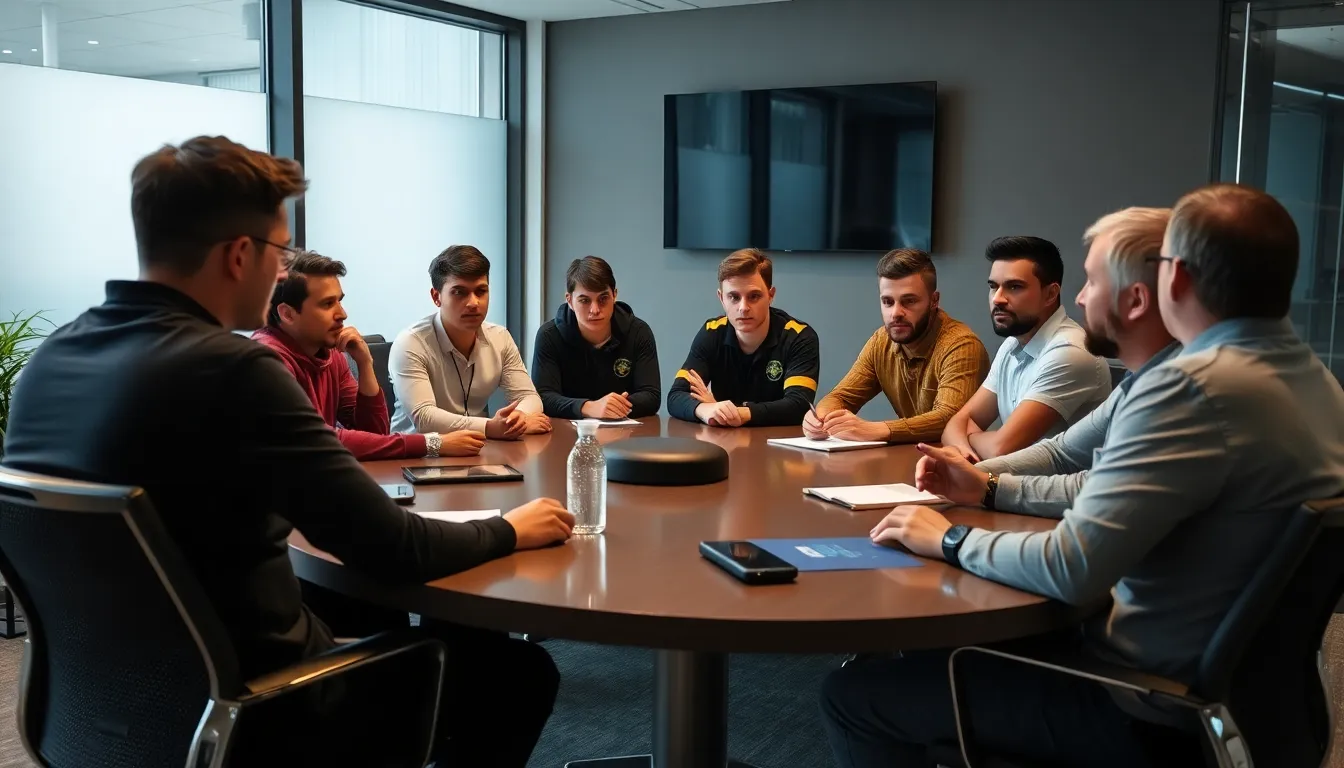 A scene from an esports event showcasing players of various backgrounds, emphasizing the importance of inclusivity and diversity in the gaming industry