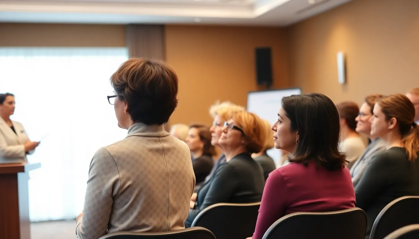 A group of women engaging in a supportive discussion about their experiences with early menopause, emphasizing the need for open dialogue and shared knowledge