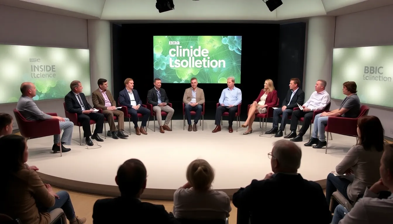 A leading scientist sharing insights on current research findings in a focused interview segment of the program