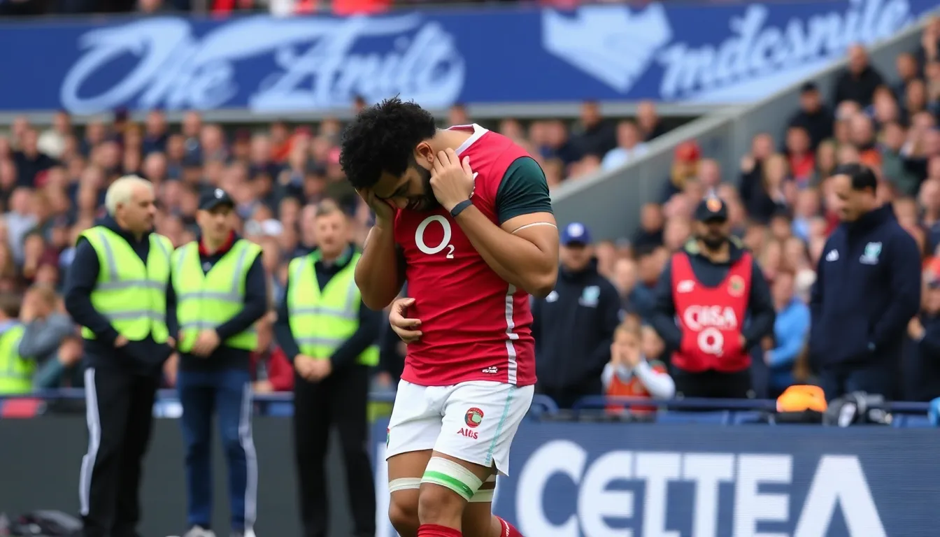 Fans express their disappointment in the stands, worried about the implications of Faletau's injury on the team's morale and competitive edge