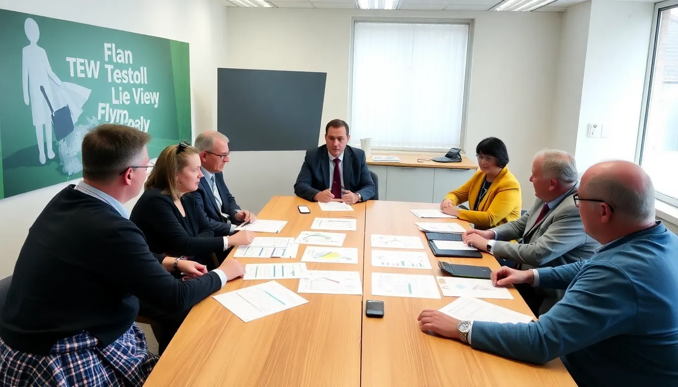 A group of local authorities discusses new regulations to combat flytipping, with a focus on community involvement and accountability for offenders.