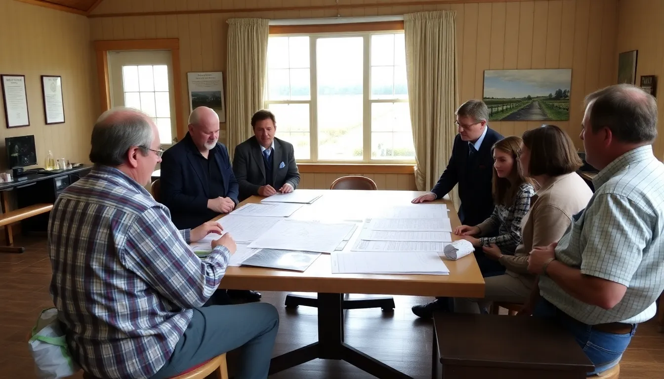 Researchers collaborating on peatland management practices, emphasizing the centre's role in advancing innovative studies to combat climate change and promote biodiversity