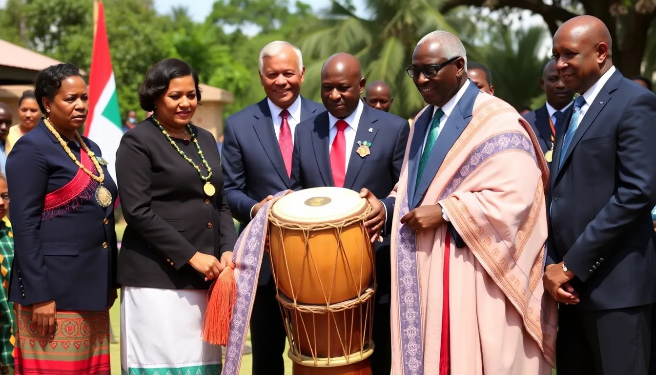 Local artisans and community members expressing pride and joy, as the return of the drum inspires a renewed interest in traditional practices and cultural identity
