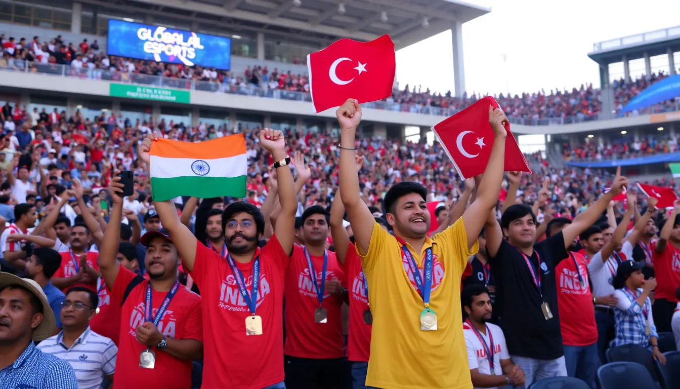 A diverse group of spectators gathers to witness the thrilling competition, reflecting the growing popularity and cultural significance of esports in contemporary society