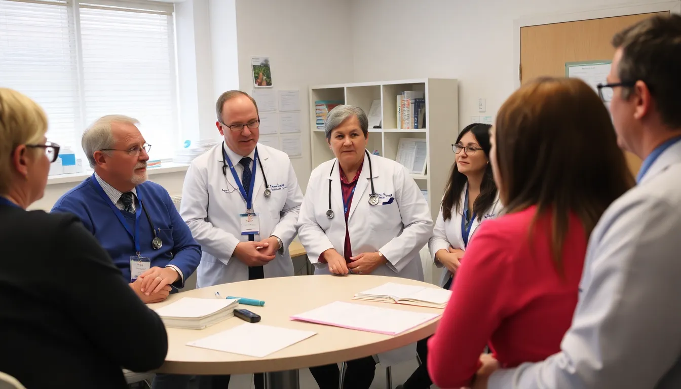 A group of healthcare stakeholders engaged in a meeting, highlighting the collaborative approach needed to tackle the obesity epidemic and evaluate the new incentive program
