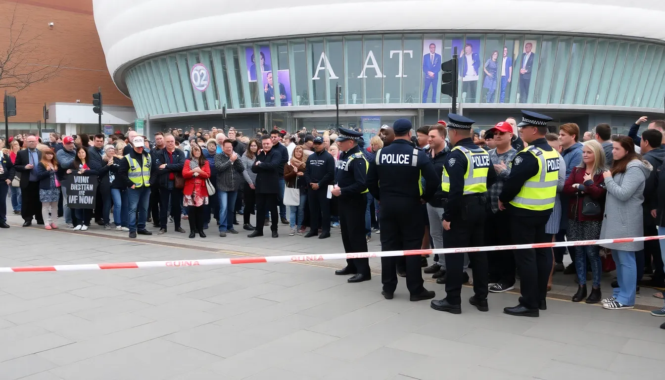 A crowd of fans eagerly awaits Gunna's performance, highlighting the excitement surrounding the concert and the cultural significance of hiphop in the UK