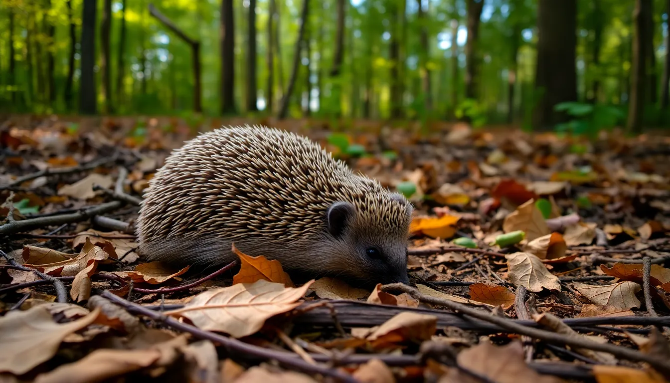 A scientist analyzing data on hedgehog hearing, highlighting the potential implications for biodiversity and conservation efforts