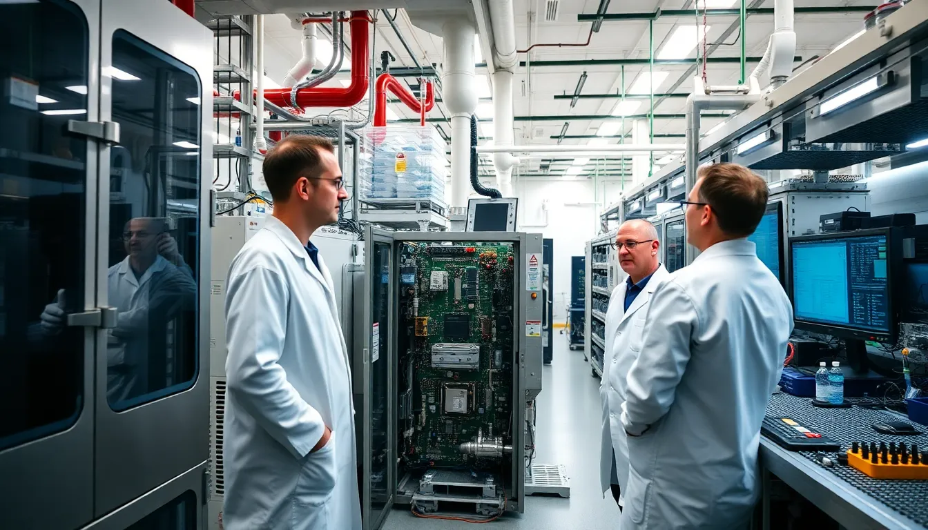 A meeting between industry stakeholders discussing strategies to tackle the helium shortage, showcasing the collaboration needed to secure sustainable solutions for the semiconductor sector