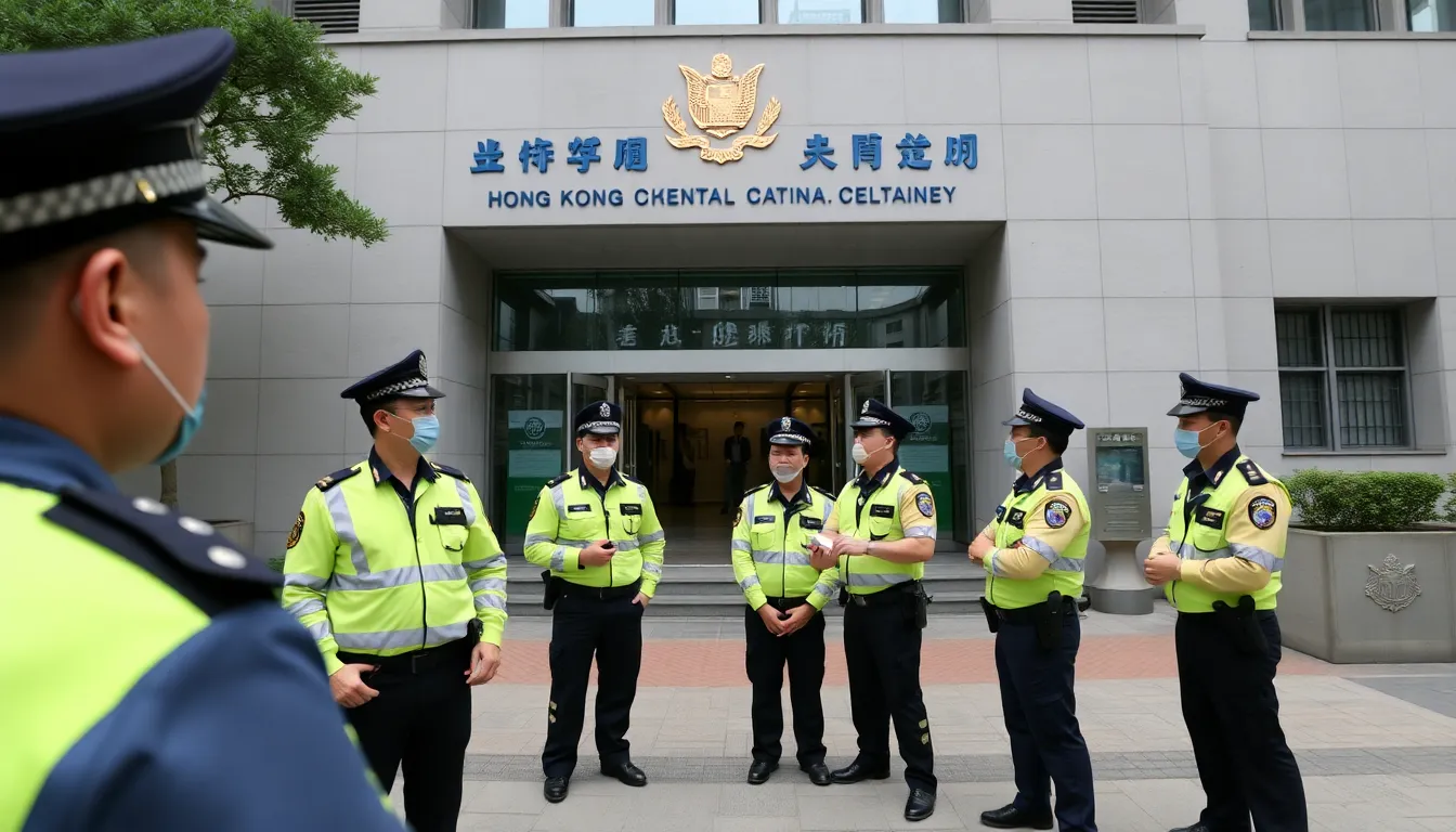 A meeting of civil liberties organizations debating the impact of the national security laws on free speech and privacy in Hong Kong