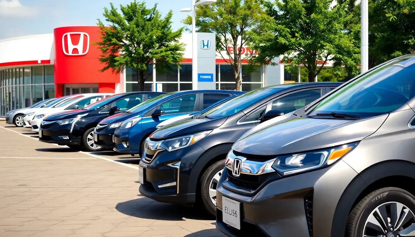 A crowded auto show featuring various electric vehicle models from Ford and General Motors, demonstrating the competitive nature of the evolving automotive industry