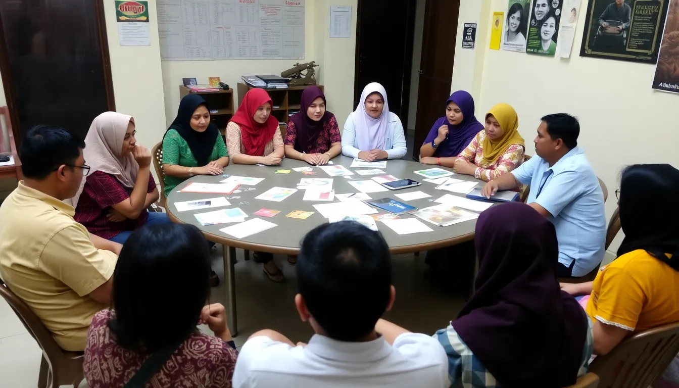 A tech company team brainstorming innovative age verification solutions to comply with upcoming regulations on social media usage