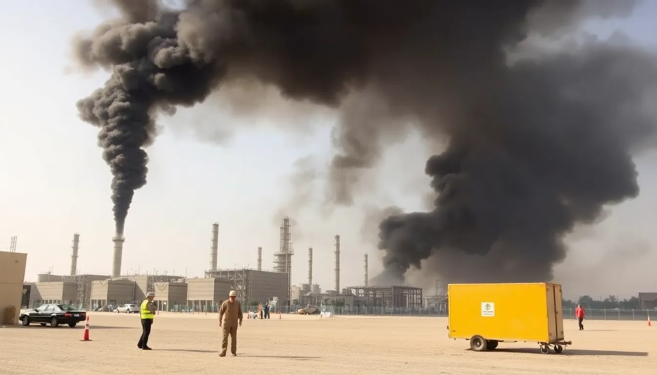 Smoke billows from an oil facility in eastern Saudi Arabia following an Iranianled attack that caused significant damage and disrupted production.