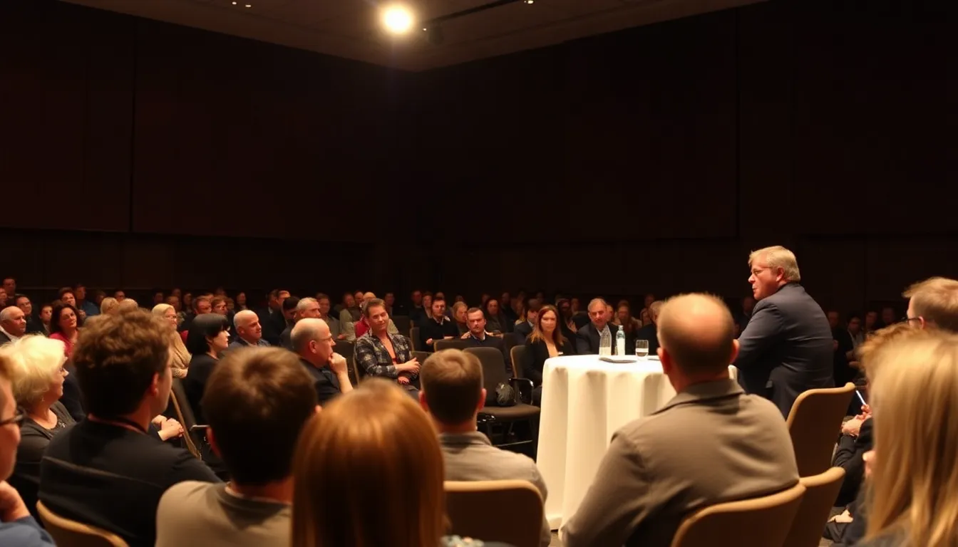 Producers Janssen & Janssen engage in a discussion about the impact of Belgian television dramas on global audiences during a panel at a film festival.