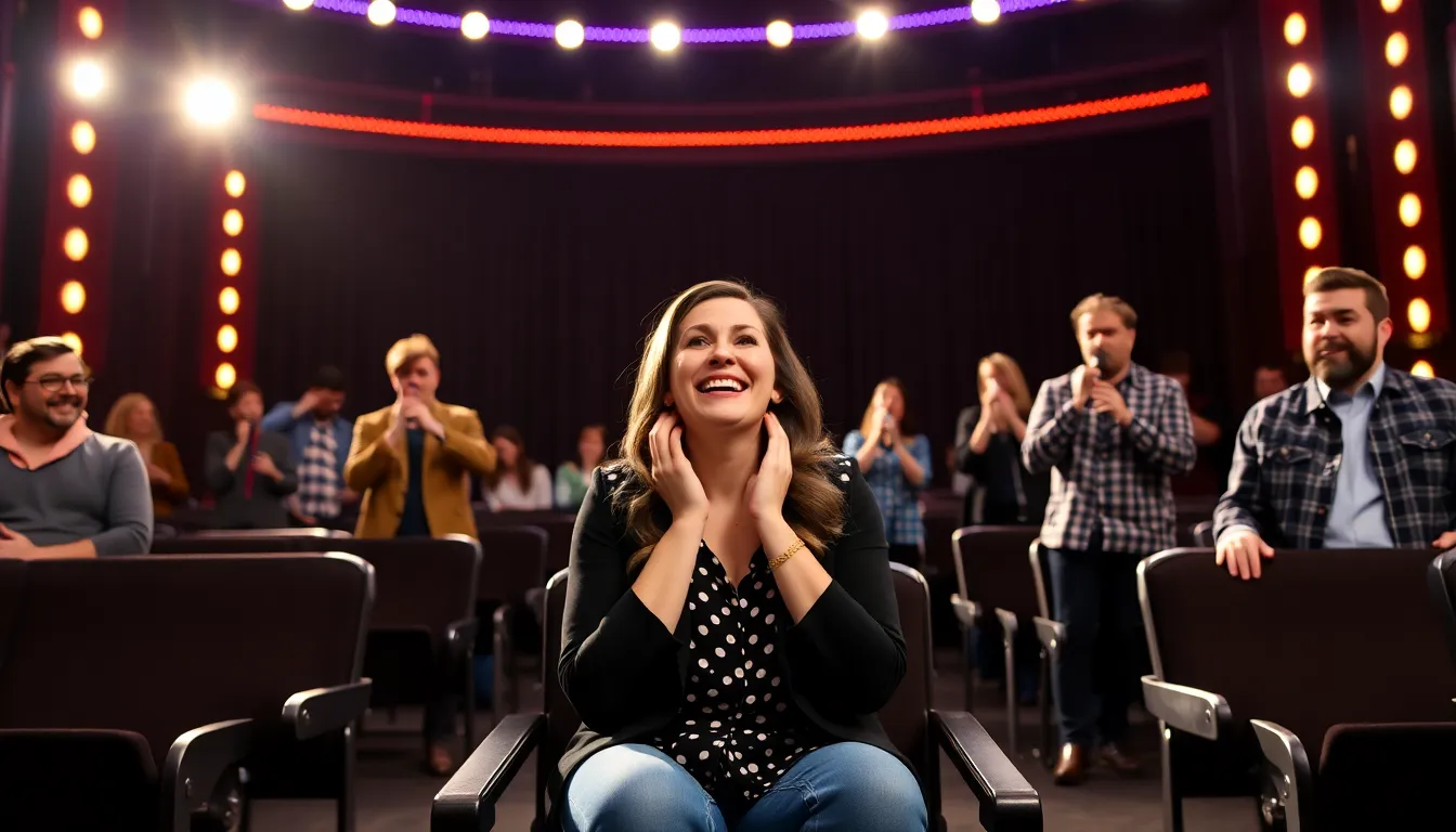 Contestants gather in a tense atmosphere, each navigating the psychological challenges that come with the pressure to remain stoic while surrounded by humor