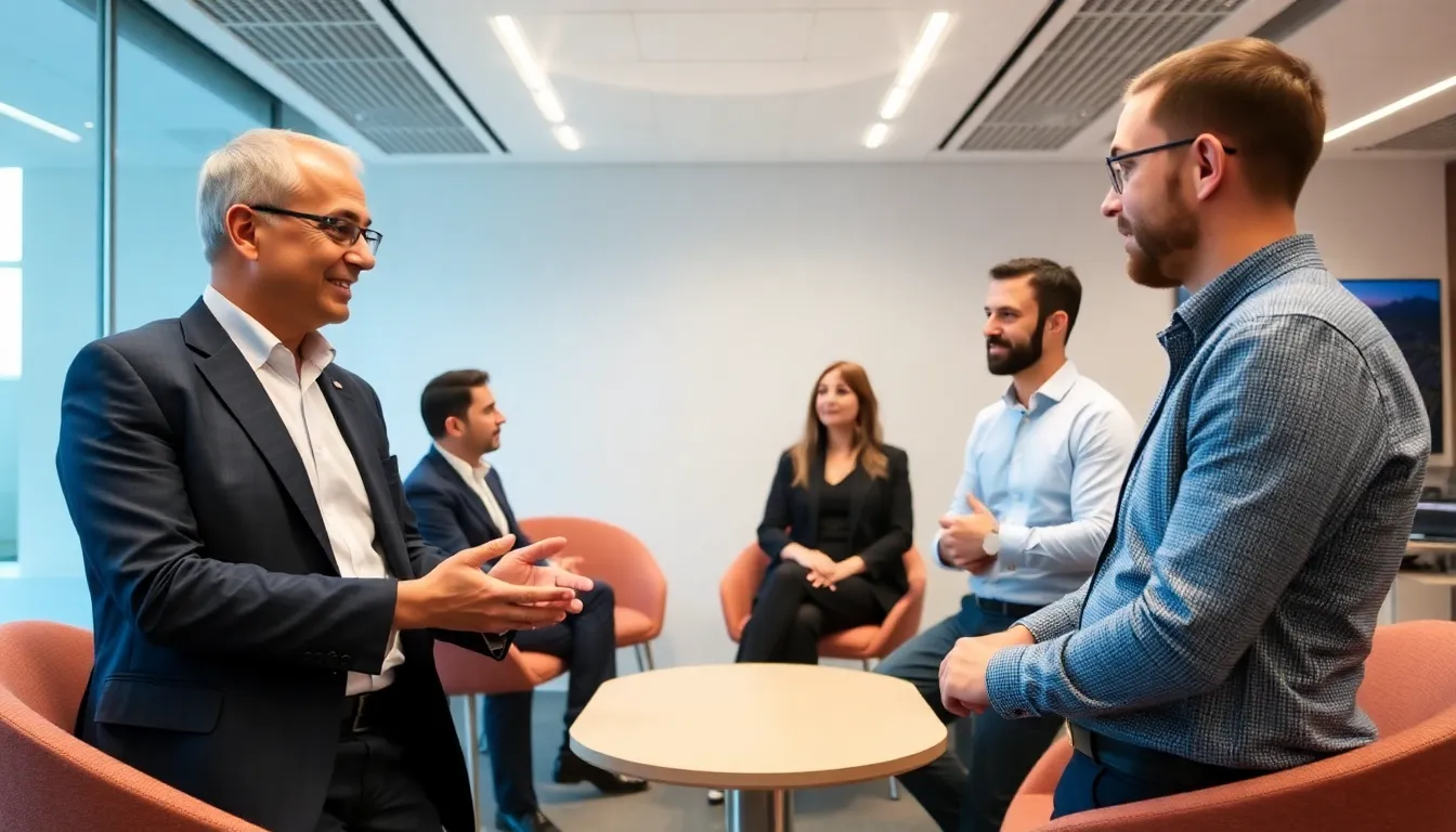 The Mayor of London, Sadiq Khan, speaks with representatives from the AI company Anthropic during a meeting aimed at addressing the firm's recent challenges and promoting ethical AI development.