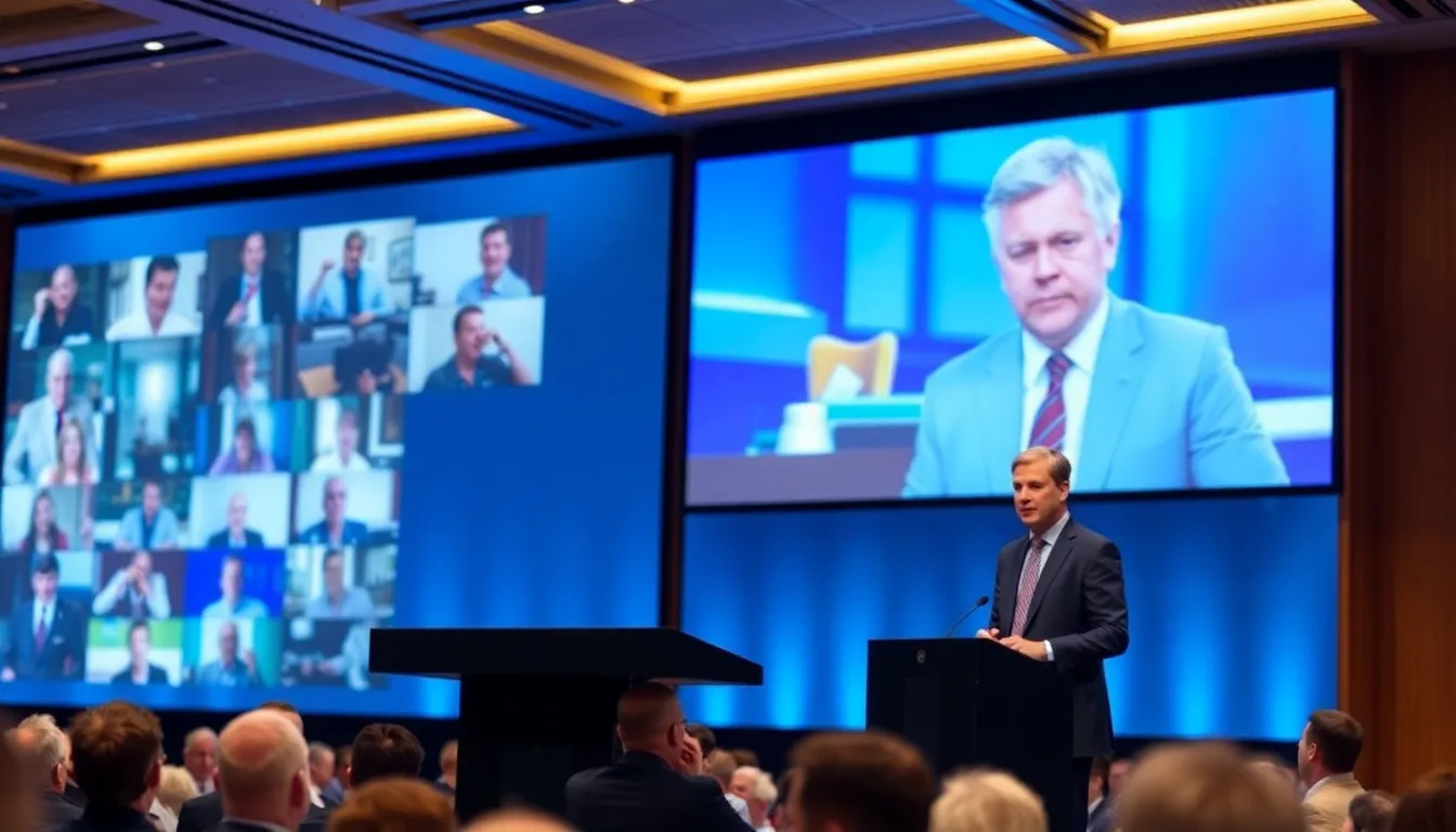 A behindthescenes look at the production team preparing to film the dramatization of Huw Edwards' career