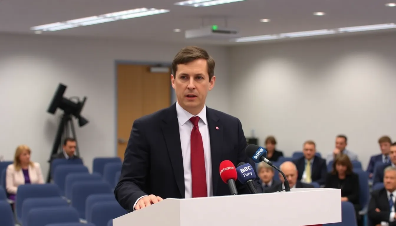Matt Brittin engaging in a discussion with stakeholders about the future direction of the BBC