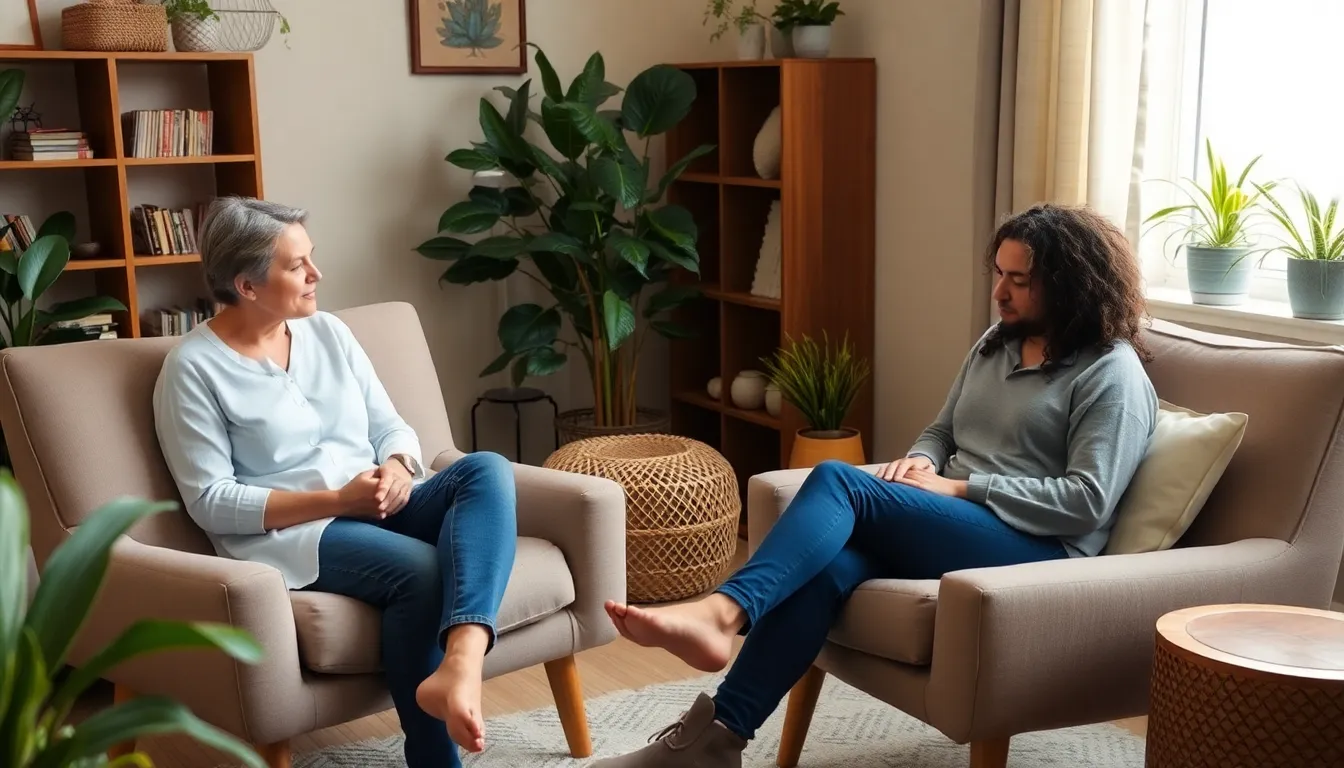 A patient participating in a therapy session, demonstrating emotional processing while under the influence of MDMA in a supportive environment