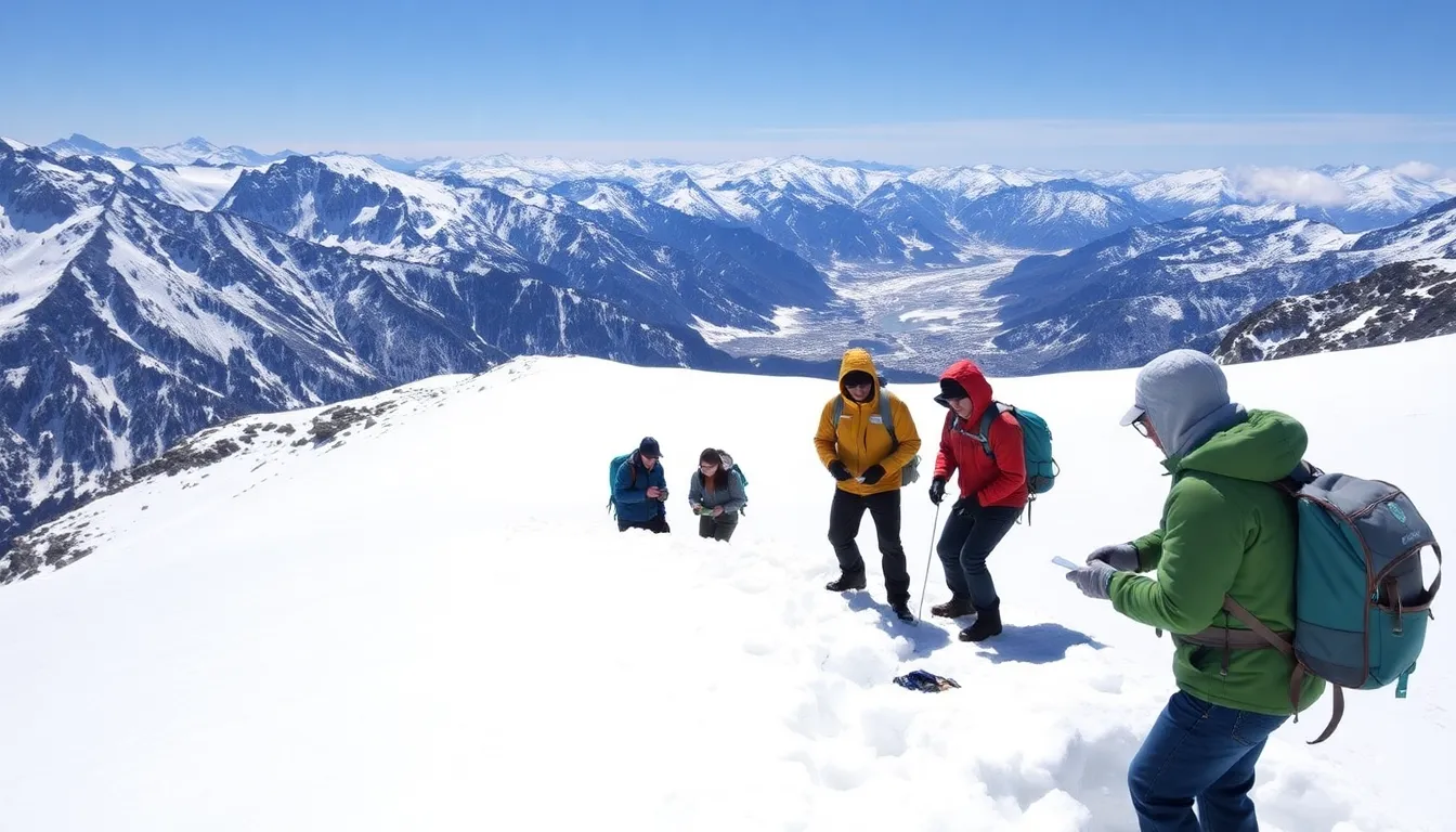 Satellite imagery displaying extensive snow cover across mountainous regions, highlighting the importance of accurate snow depth measurements