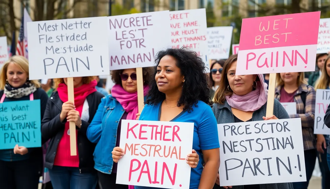 A healthcare professional engaging in a conversation with a patient, emphasizing the need for attentive listening and validation in the diagnosis of period pain