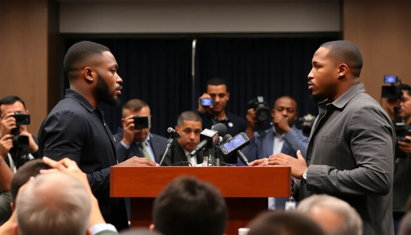 Fans eagerly discussing the upcoming bout, highlighting the growing anticipation and interest surrounding the clash of these two heavyweight contenders
