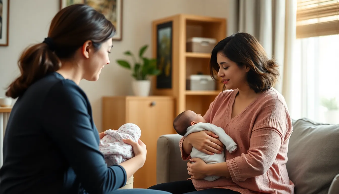 A group of mothers participating in a support session, showcasing the importance of community and shared experiences in overcoming mental health challenges