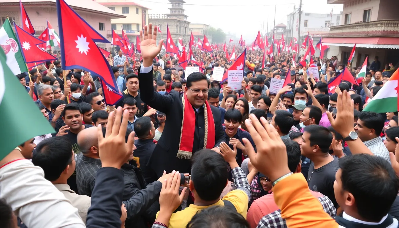 The former rapper interacts with young voters at a community event, emphasizing his commitment to addressing their concerns and bridging the gap between the government and the populace
