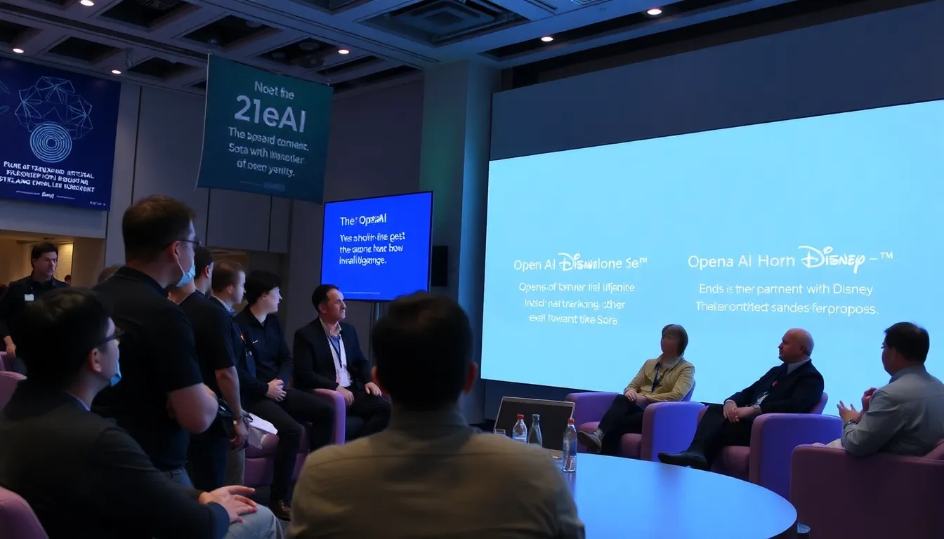 A timeline of the OpenAI and Disney partnership, highlighting key milestones and the evolution of their collaboration in AIdriven storytelling