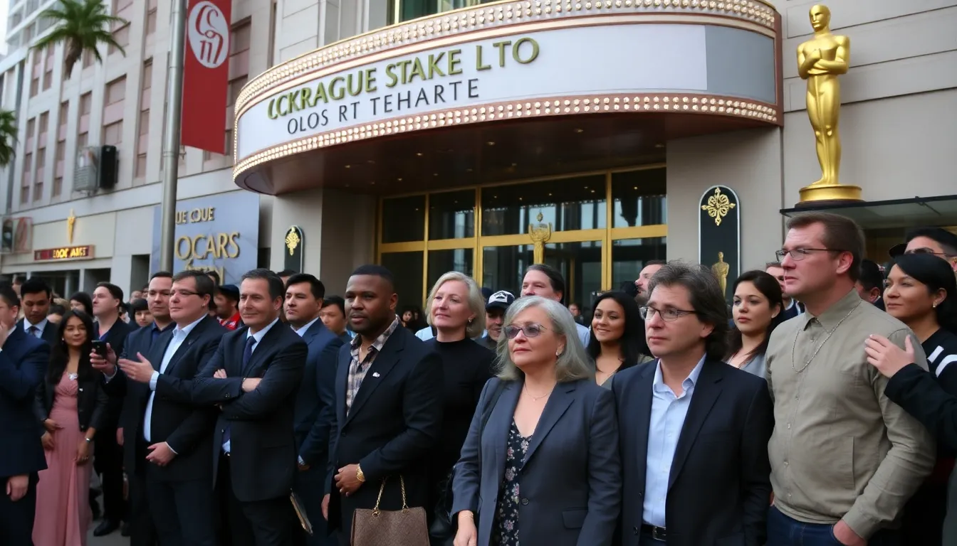Local government representatives discussing the economic benefits of hosting the Oscars in their cities, highlighting the excitement and opportunities for community growth